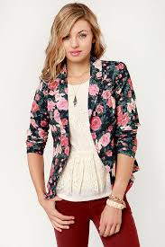 Haz tu selección entre imágenes premium sobre floral pattern blazer de la más alta calidad. Pretty Floral Blazer Print Blazer Floral Print Jacket 49 00 Lulus