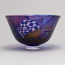 Bertil Vallien Glass Bowl For Kosta Boda Numbered 55 90 Sweden Diameter 21 Cm Glass Bowls Koster