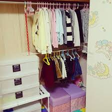 部屋全体 子供服収納 クローゼット収納 子供部屋女の子 セリア などのインテリア実例 2018 04 06 17 58 19 roomclip ルームクリップ クローゼット 収納 子供服収納 吊り下げ 収納