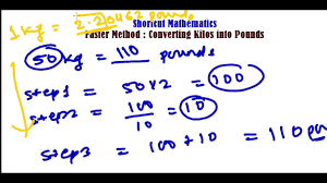 Fast Method To Convert Kg To Pounds Lbs Unit Conversation Trick Fast Math Calculation