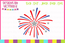 Choose from 8500+ fireworks graphic resources and download in the form of png, eps, ai or psd. Firework Burst Monogram 4th July Svg Cut File 195877 Svgs Design Bundles