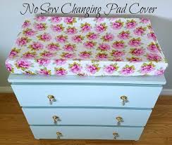 Diy No Sew Changing Pad Cover Baby Girl Nursery Floral Nursery Teal And Gold Nursery Girl Nursery Diy Baby Girl Diy Baby Changing Pad