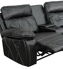 Flash Furniture Reel Comfort Series 3seat Reclining Black Leather Theater Seating Unit With Curved Cup Holders Cli In 2020 Furniture Flash Furniture Theater Seating