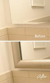 Build an easy diy mirrored medicine cabinet frame with this tutorial from littleredwindow.com! Mirror Frames For Mirrors Diy Bathroom Medicine Cabinet Mirror Mirror Cabinets