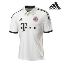 Vor allem das design vom neuen bayern trikot ist eines der highlights der saison 2013/2014. Adidas Fc Bayern Munchen Away Kinder 2013 2014 Trikot Weiss Braun Grun Fussballgott24 Himmlisch Shoppen Teuflisch Gunstig