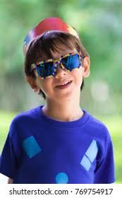 Little Boy Sunglasses T-shirt Taverna Greece Stock Photo 518291743