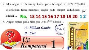 We did not find results for: Uji Kompetensi 1 No 13 14 15 16 17 18 19 20 Kelas 8 Smp Mts Semester 1 Barisan Bse Mtk Halaman 34 Youtube