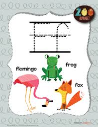 Letter F Animals Printable Poster Primarylearning Org Letter F Alphabet Poster Posters Printable