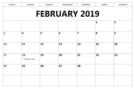 February 2019 Calendar With Holidays Usa Uk Canada India February 2019 Federal Holidays February Calendar June 2019 Calendar Calendar June