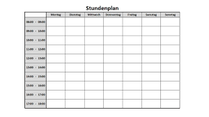 Eine blutdruckwerte tabelle ist sehr leicht zu ermitteln. Stundenplan Tagesplan Zum Ausdrucken In Excel Tutorial Fur Anfanger Youtube