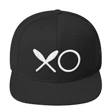 Xo Juggling Prop Cap Black White Embroidered Hats Cap Acrylic Wool