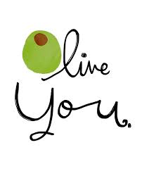 Olive You Wall Art Print Etsy Wall Art Prints Words Olive