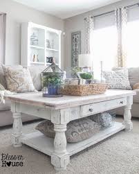 Chippy White Lime Finished Coffee Table Shabby Chic Coffee Table Shabby Chic Living Room Living Room Table