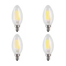 Lumens are a measure of how much the technology implemented by the bulb, e.g. Strak Led 40w Equivalent Clear Filament 3000k Candlelabra E12 Cri90 Es Dimmable Led Light The Home Depot Canada