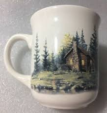 They arrive to find they are quite. Cabela S Exclusive Scenic Cabin Coffee Cup Mug Log Cabin In The Forest River Ebay