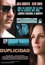 Duplicity (2009) Colombian movie poster
