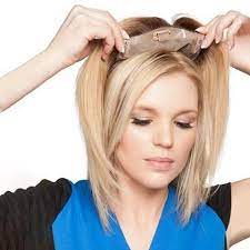 naturliche clip on hair topper reduzieren sie sichtbare kahle stell beisimple in 2021 haarteile haarschnitt halblang haare frisieren