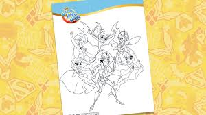 A little scary at first, but she has found her team. Coloring Sheet 01 Dc Super Hero Girls Dc Kids