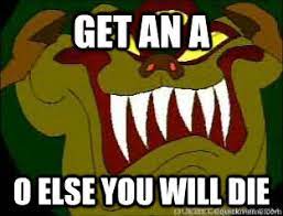 Get An A O Else You Will Die Ganon Death Threat Quickmeme