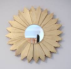Sunburst Mirror Made From Wood Shims Diy Mirror Sunburst Mirror Starburst Mirror