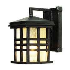 Bel Air Lighting Stewart 1 Light Black Outdoor Incandescent Wall Lantern Sconce 4635 Bk The Home Depot