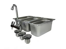 concession sink 3 compartment portable