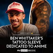 A tattoo sleeve dedicated to anime! It's the Ben Whittaker way ✨ 🇯🇵