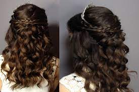 Explore a wide range of the best hair tiara hairstyles on aliexpress to find one that suits you! Quinceanera Hairstyles For Long Hair With Curls And Tiara Quince Hairstyles Curls For Long Hair Sweet 16 Hairstyles