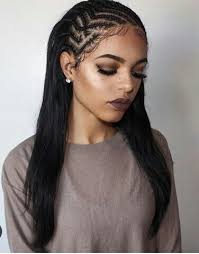 Secure the remaining hair into a mini ponytail, then twist all the loose hair into two buns. Pin On Braided Hairstyles For Black Women Half