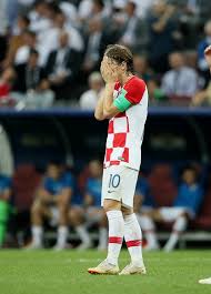Croatia modric #14 national team 2008/2009 home football shirt jersey nike player issue croatia vapor match modric 2018 home jersey shirt maglia worn nike. World Cup Daily Luka Modric Of Croatia Reacts After Kylian Mbappe