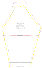 We slash the bodice block from neck to mid armhole and then transfer the slashed upper shoulder panels. Raglan Fitting 101