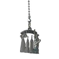 Ceiling fans with lights can be considered as the best dual or combo that serves as a functional and decorative piece in your house. Weez Industries Nyc Skyline New York City Sky Line Landmark Ceiling Fan Pull Light Chain Extender By Weez Industries Amazon In Home Kitchen