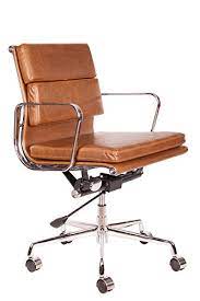 Give your home office or actual office an executive finish with this executive chair. Lazybuddy Vintage Premium Caramel Brown Pu Leather Soft Pad Executive Management Office Replica Chair Swivel And Polished Aluminium Frame Low Back Buy Online In Bosnia And Herzegovina At Bosnia Desertcart Com Productid