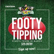 Round 10 starts with a great game. Croydon Hotel Come Join Our 2021 Sports Pick Footy Tipping Comp 35 Entry Weekly Free Drink Pick 9 Winners For 6pk Carlton Draught Or Vb Free