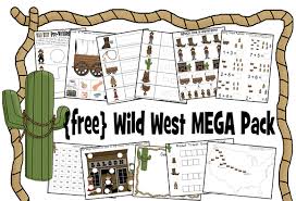 47 fun wild west activities for kids western themed party ideas. Educational Freebie Free Wild West Printable Pack Money Saving Mom