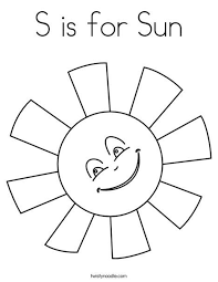 S Is For Sun Coloring Page Sun Coloring Pages Coloring Pages For Kids Star Coloring Pages