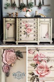 This Buffet Was Painted In Burlap And Dried Sage Dixie Belle Chalk Paint I Added The Botanic Floral Furniture Painted Furniture For Sale Chalk Paint Furniture