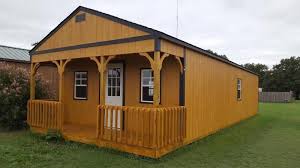 16x40 Utility Cabin Architectural Shingles Roof Portable Storage Buildings Built In Storage