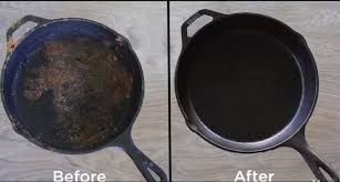 How To Keep Your Cast Iron Skillet Looking New And Staying Non Stick Cast Iron Cleaning Cast Iron Clean Dishwasher