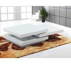 Table De Salon Design Laque Forme Carree Romini 218