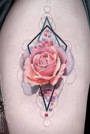 Awesome Pink Rose Tattoo Inkstylemag Pink Rose Tattoos Tattoos Rose Tattoos