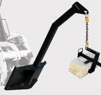 36" Mini Skid Steer Lifting Jib Attachment - LJ36 With 2" Receiver Hitch