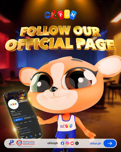 Follow our page for more exciting rewards and updates! 💙 #OKFun #OKFam #OfficialPage