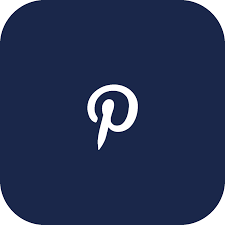 Pinterest Navy Blue Minimalist Ios14 App Icons App Icon Snapchat Icon Ios App Icon