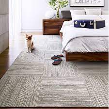 How To Hide Bad Rental Floors 9 Ways To Hide Rental Floors Domino Carpet Tiles Bedroom Carpet Tiles Pet Friendly Flooring
