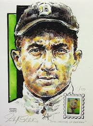 Ty Cobb Detroit Tigers Limited Edition Print by Michael Mellett