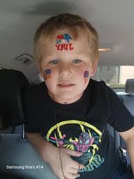 Face painting a little while longer! We still have some hot dogs and bbq  sandwiches. once Upon a Pancake and Braids By Emma Fults are still with us!  Y'all come out!