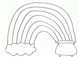 This coloring picture height & width is around 600 pixel x 592 pixel with approximate file size for around 67.40 kilobytes. Rainbow Pot Of Gold Coloring Pages