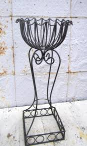 Tall Wrought Iron Plant Classical Stand Gate Photo Wrought Iron Plant Stands Iron Plant Stand Wrought Iron Decor