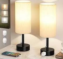 Fenmzee Bedside Table Lamps Set of 2-3 Color Temperatures ...